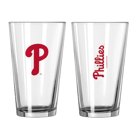 Logo Brands Philadelphia Phillies 16oz Gameday Pint Glass 522-G16P-1